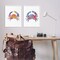 Stupell Industries Colorful Crab Silhouette 2 pc Framed Giclee Wall Art Set Design by Lisa Nohren
